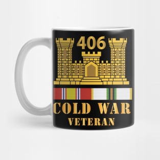 406th Engineer Battalion - ENG Branch - Cold War Veteran w COLD SVC Mug